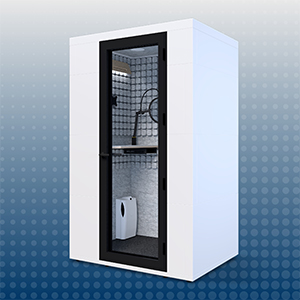 Studiobricks One recording booth Voice Over edition, used in William Cline's home recording studio